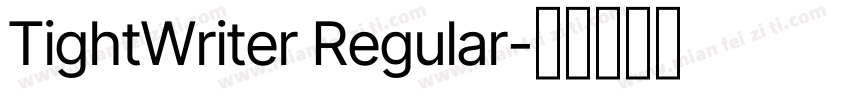 TightWriter Regular字体转换